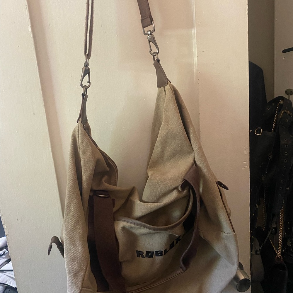 Tan Canvas Backpack - Picture 3 of 4